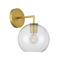 Tecnolite Lámpara para Pared Cordelia II, Interiores, hasta 60W, Base E27, Dorado, para Casa - No Incluye Foco 