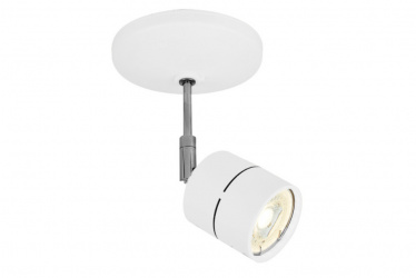 Tecnolite Lámpara Spot para Techo Dirigible Bellagio, Interiores, hasta 50W, Base GU10, Blanco - No Incluye Foco 