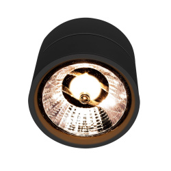 Tecnolite Lámpara para Techo Amadio, Interiores, máx. 60W, Base G53, Negro - No Incluye Foco 
