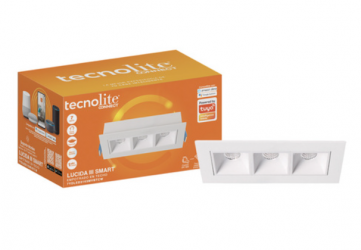 Tecnolite Lámpara LED Inteligente para Techo Lucida II, Regulable, Interiores, WiFi, Luz Cálida, 6W, 235 Lúmenes, Blanco, para Casa 