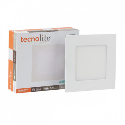 Tecnolite Lámpara LED Downlight para Techo Empotrable Brighton VI, Interiores, Luz de Día, 6W, 320 Lúmenes, Blanco, para Casa 