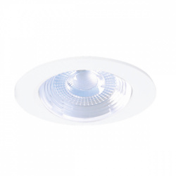Tecnolite Lámpara LED para Techo Empotrable Regulus, Interiores, Luz Suave Cálida, 7W, 500 Lúmenes, Blanco, para Casa, 30 Piezas 