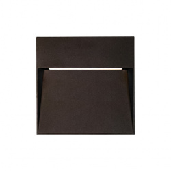 Tecnolite Lámpara LED para Pared Empotrable Kave I, Interiores, Luz Cálida, 8W, 270 Lúmenes, Negro 