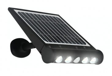 Tecnolite Lámpara Solar LED para Pared Elba, Exteriores, Luz de  Día, 8W, 950 Lúmenes, Negro, Equivale a un Foco Tradicional de 75W 