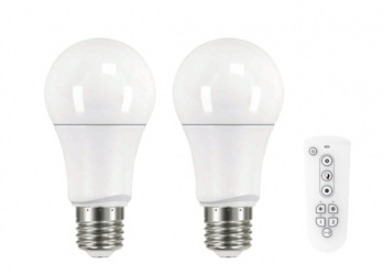 Tecnolite Kit Foco Regulable LED, Luz Blanca Dinámica, Base E27, 9W, 800 Lúmenes, Blanco - 2 Piezas 