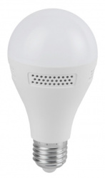 Tecnolite Foco LED Lyra, Luz Suave Cálida, Base E27, 9W, 450 Lúmenes, Blanco, con Bocina Integrada 