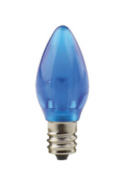 Tecnolite Foco LED Tipo Vela, Luz Azul, Base E12, 1W, Azul 