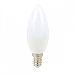 Tecnolite Foco Tipo Vela LED, Luz de Día, Base E14, 4W, 250 Lúmenes, Blanco 