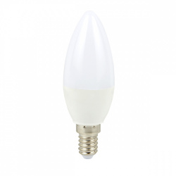 Tecnolite Foco Tipo Vela LED, Luz de Día, Base E14, 4W, 250 Lúmenes, Blanco 