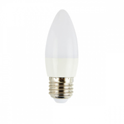 Tecnolite Foco Tipo Vela LED, Luz de Día, Base E27, 4W, 300 Lúmenes, Blanco 