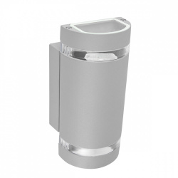 Tecnolite Lámpara para Pared Toledo, Exteriores, Base GU10, Gris, para Casa - No Incluye Foco 