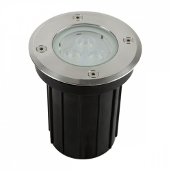 Tecnolite Lámpara LED para Techo Empotrable Dijon, Exteriores, Luz de Colores, 3W, Plata 