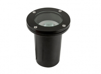 Tecnolite Lámpara LED de Piso Empotrable Constanza, Exteriores, hasta 50W, Base E27, Negro, para Zona Costera - No Incluye Foco 