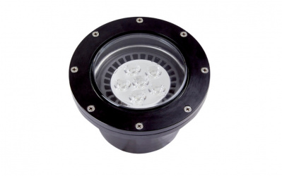 Tecnolite Lámpara LED de Piso Empotrable Cuenca, Exteriores, hasta 50W, Base G53, Negro, para Zona Costera - No Incluye Foco 