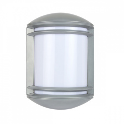 Tecnolite Lámpara para Pared Urbino, Exteriores, Base E27, Plata, para Casa - No Incluye Foco 