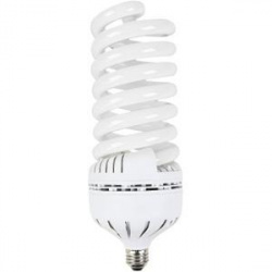 Tecnolite Foco Fluorescente HEL-100W/65-220, Luz de Día, Base E27, 100W, 6000 Lúmenes, Blanco, Equivale a un Foco Tradicional de 125W 