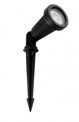 Tecnolite Reflector con Estaca Bilbao IV, Base GX5.3, Negro - No Incluye Foco 