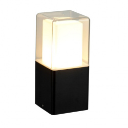 Tecnolite Lámpara LED de Piso Obelix IV, Exteriores, Luz Suave Cálida, 13W, 810 Lúmenes, Negro, para Casa 