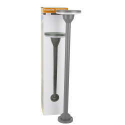 Tecnolite Lámpara LED de Piso Adhara II, Exteriores, Luz Suave Cálida, 10W, 700 Lúmenes, Gris, para Casa 