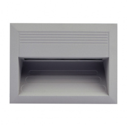 Tecnolite Lámpara LED para Pared Tula I, Exteriores, Luz Cálida, 3W, 20 Lúmenes, Gris, para Casa 