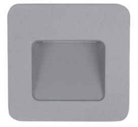 Tecnolite Lámpara LED para Pared Bharani, Exteriores, Luz Cálida, 2W, 50 Lúmenes, Plata, para Casa 