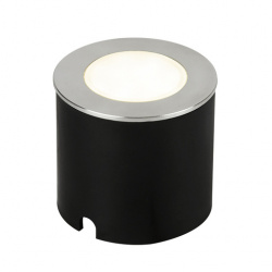 Tecnolite Lámpara LED para Piso Empotrable Anyama, Exteriores, Luz Fría, 1W, 10 Lúmenes, Negro/Plata 
