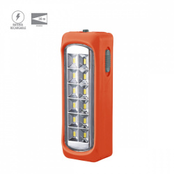 Tecnolite Linterna LED de Mano Recargable Taula, 90 Lúmenes, Naranja 