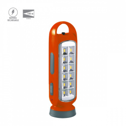 Tecnolite Linterna LED de Mano Recargable Fordons I, 160 Lúmenes, Naranja 