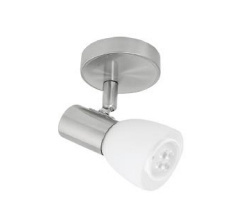 Tecnolite Lámpara para Techo Breno, Interiores, 40W, Base G9, Plata/Blanco - No Incluye Foco 