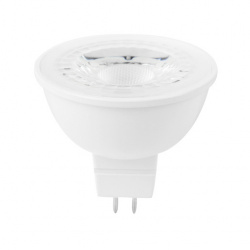 Tecnolite Foco LED MR16, Luz Cálida, Base GX5.3, 7W, 600 Lúmenes, Blanco, Equivale a un Foco Tradicional de 40W 