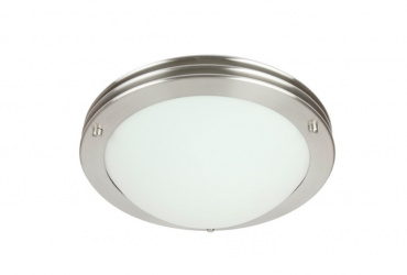 Tecnolite Lámpara para Techo Gamberi, Interiores, 30W, Base E27, Plata, para Casa - No Incluye Foco 