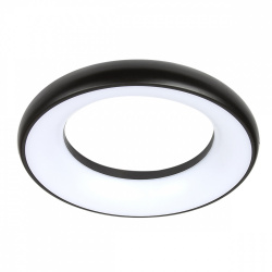 Tecnolite Lámpara LED Plafon para Techo Satelite II, Interiores, Luz Suave Cálida, 25W, 1800 Lúmenes, Negro, para Casa 