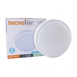 Tecnolite Lámpara LED para Techo Lacerta I, Interiores, Luz Blanca Neutra, 18W, 1500 Lúmenes, Blanco, para Casa 
