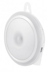 Tecnolite Lámpara LED con Sensor de Movimiento SM-LN-BAT, Luz Blanca Fría, 35 Lúmenes, Blanco, 4 Piezas 