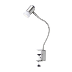 Tecnolite Lámpara LED de Escritorio SS-050F/ST, Interiores, Luz Cálida Brillante, 3W, GU10, 250 Lúmenes, Plata 