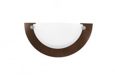 Tecnolite Lámpara para Pared Forli I, Interiores, Base E27, Madera/Blanco, para Casa - No Incluye Foco 