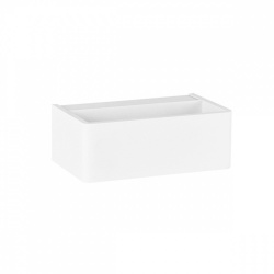 Tecnolite Lámpara LED para Pared Fais, Interiores, Luz Cálida, 10W, 450 Lúmenes, Blanco, para Casa 