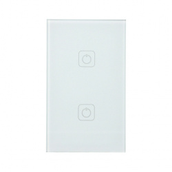 Tecnolite Interruptor de Luz Inteligente Creator II, 2 Botones, Wi-Fi, Blanco 