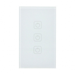 Tecnolite Interruptor de Luz Inteligente Creator III, 3 Botones, Wi-Fi, Blanco 
