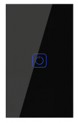 Tecnolite Interruptor de Luz Inteligente TSWIM1MVNTCW, 1 Botones, Wi-Fi, Negro 