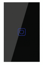 Tecnolite Interruptor de Luz Inteligente TSWIM1MVNTCWSN, 1 Botones, Wi-Fi, Negro 