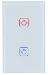 Tecnolite Interruptor de Luz Inteligente TSWIM2MVBTCWSN, 2 Botones, Wi-Fi, Blanco 