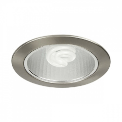 Tecnolite Lámpara LED para Techo Empotrable Narbona, Interiores, máx. 15W, Base E27, Plata - No Incluye Foco 