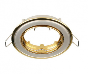 Tecnolite Lámpara Downlight para Techo Empotrable Andora, Interiores, 50W, Base GX5.3, Dorado, para Casa - No Incluye Foco 