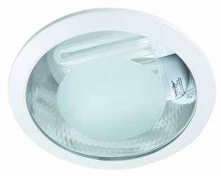 Tecnolite Lámpara para Techo YD-4000/B, Interiores, Luz Blanca Neutra, 40W, Base E-27,1200 Lúmenes, Blanco 