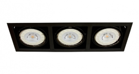 Tecnolite Lámpara para Techo Nanchong II, Base G53, Negro - No Incluye Focos 