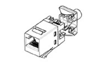 TE Connectivity Jack Modular Categoría 5e UTP, RJ-45, Blanco 