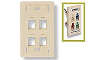 TE Connectivity Placa Vertical 406185-3, 4 Ventanas, Blanco 