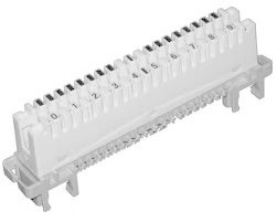 TE Connectivity Módulo de Desconexión de 10 pares, Blanco 