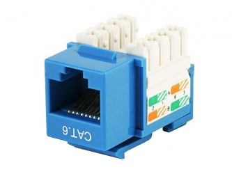 TE Connectivity Jack Modular Categoría 6, RJ-45, Azul 